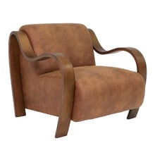 Cortland Faux Leather Accent Chair